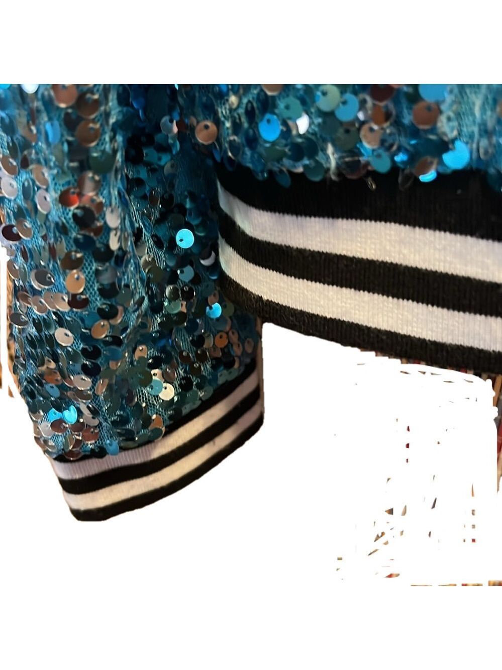 Anna-Kaci California Jacket, SZ XXL, PTP 27”, Length 27.5”, Full of Sparkles - Picture 5 of 9